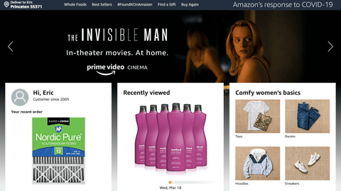 Amazon Entertainment Carousel Ads